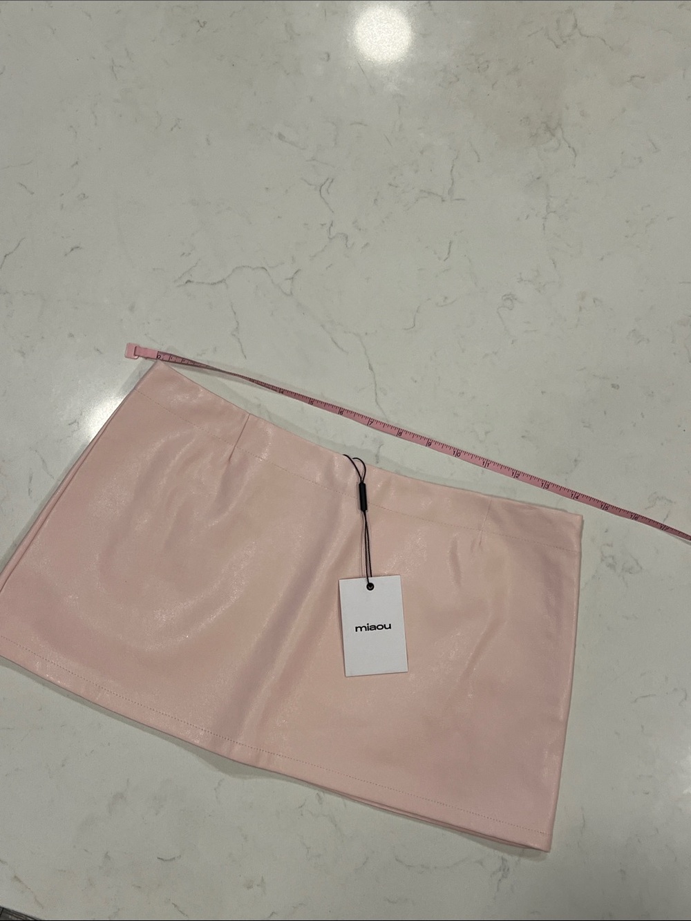 Miaou Pink Fig Mini Skirt NWT - Picture 6 of 8